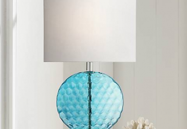 Nancy Blue Glass Table Lamp