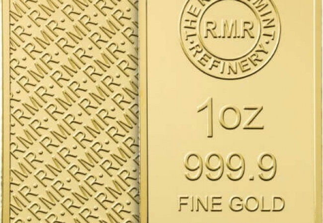 RMR 1 oz Gold Bar Minted