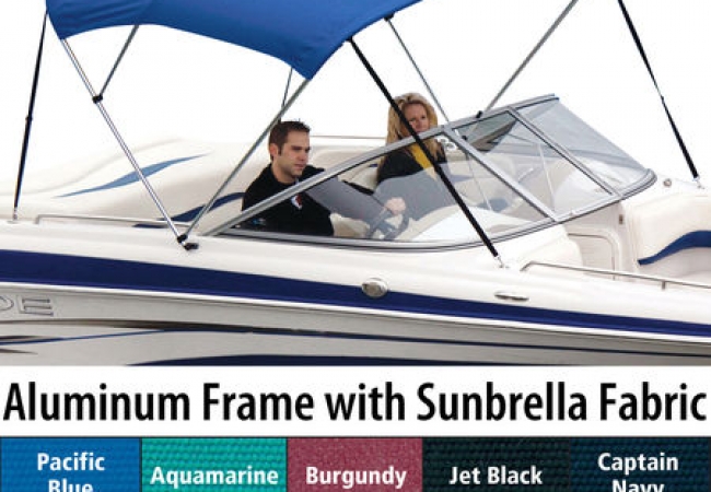 Shademate Sunbrella 3-Bow Bimini Top
